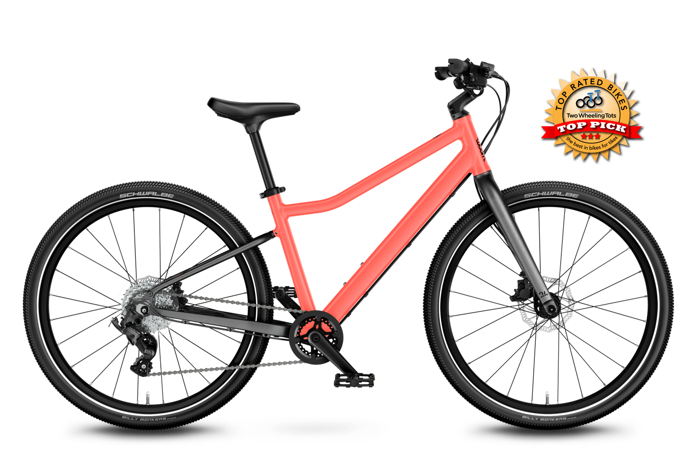 Woom Explore 5 24" Kids Bike - Coral