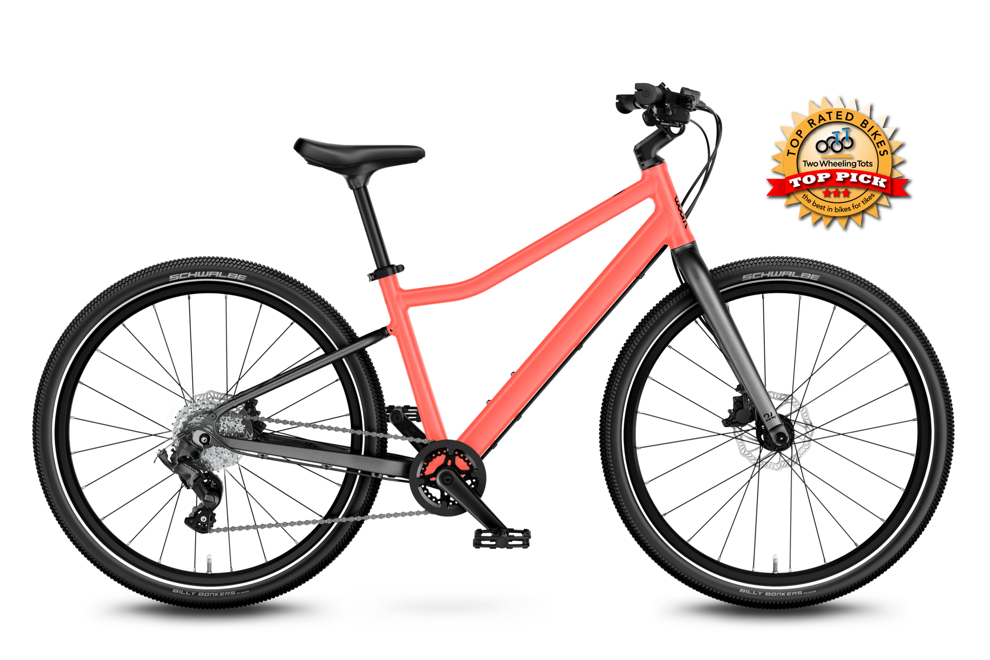 Woom Explore 5 24" Kids Bike - Coral
