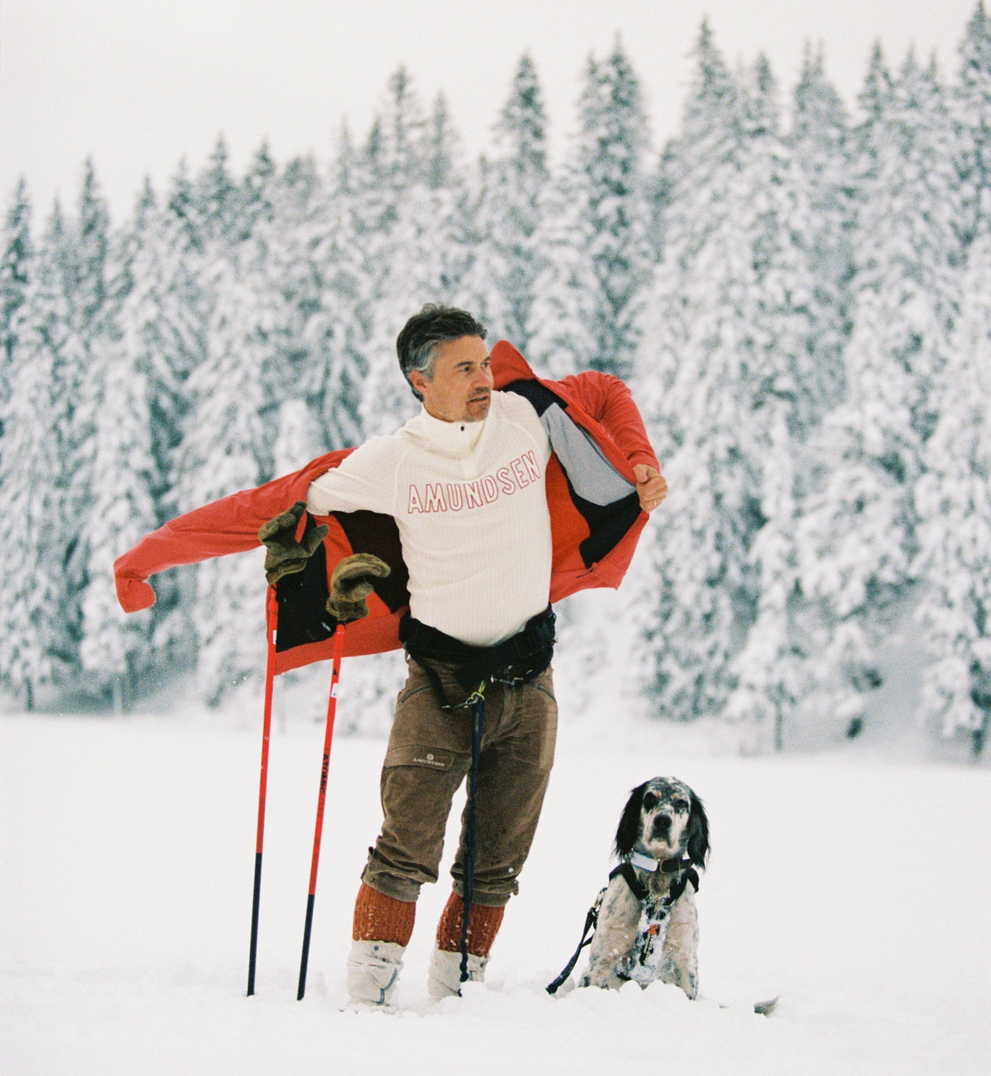 AMUNDSEN MENS HERO HIDE HALF ZIP