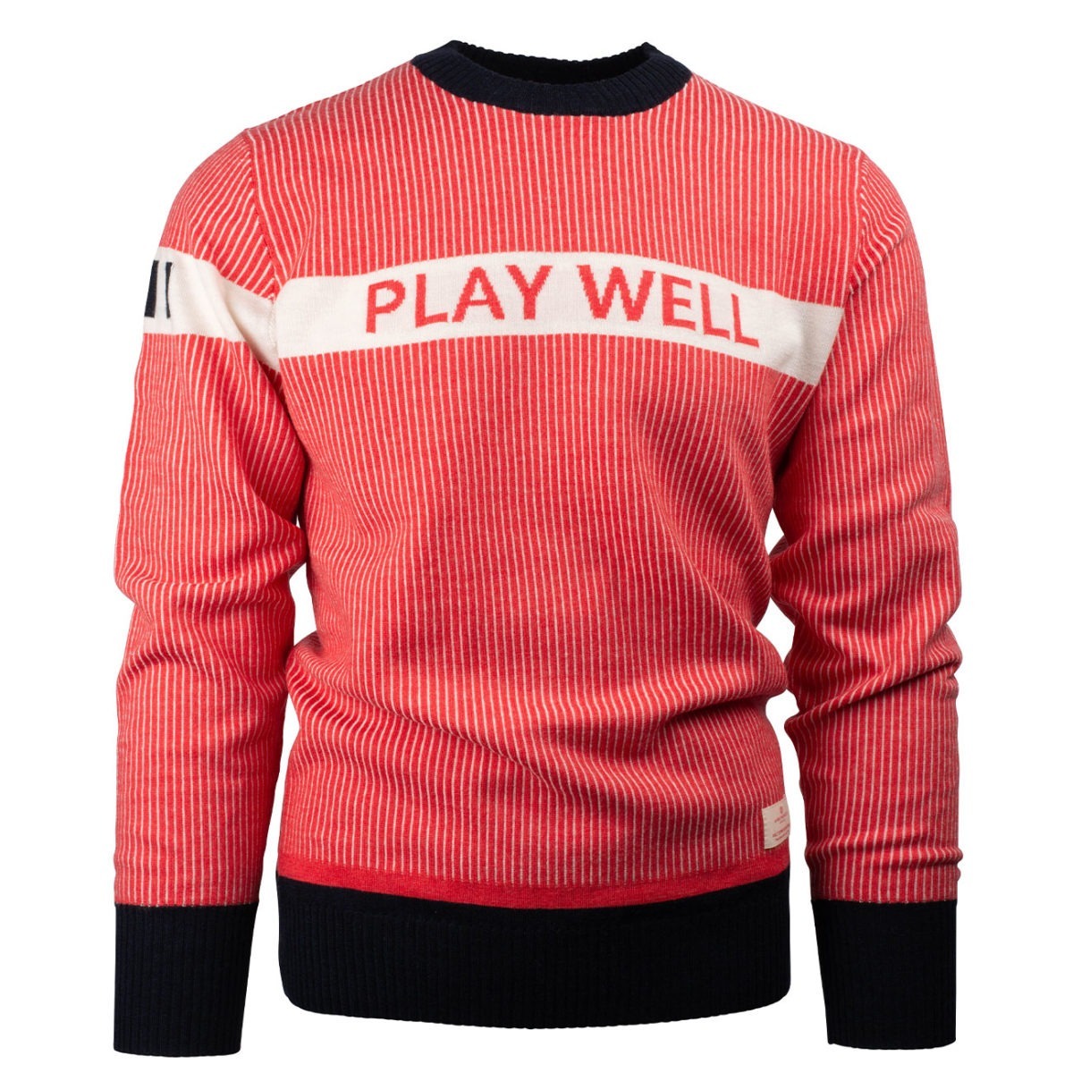 Amundsen Pinstripe Crew Merino Sweater